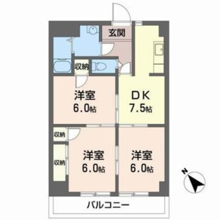 メゾンヒカリの物件間取画像